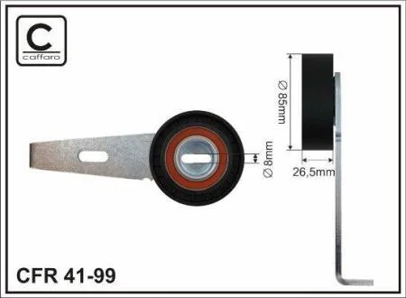 85x8x26 Ролик паска приводного Citroen/Fiat/Peugeot 1.9D 98- CAFFARO 4199