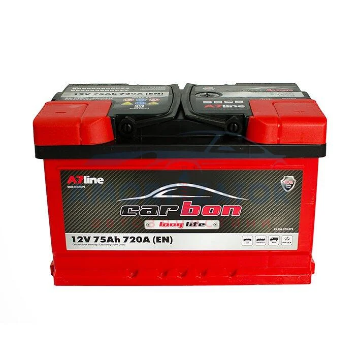 75 Ah/12V sb_низький (0) Euro CARBON CRB7500L (фото 1)