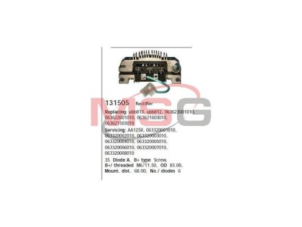Діодний міст CARGO HC-CARGO 131505