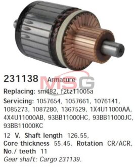 Якір FORD Ecotec \'\'>>00 HC-CARGO 231138