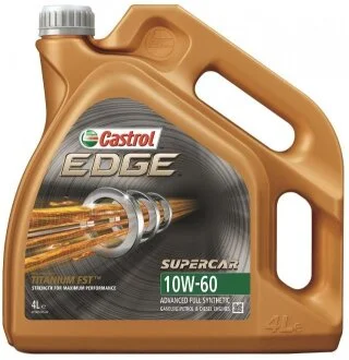 4л EDGE SUPERCAR 10W-60 Олива синт. ACEA A3, B3, B4. API SN/CF, BMW M-Models, VW 501.01, 505.00 CASTROL EDGE1064X4S