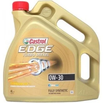 4л EDGE Turbo Diesel 0W-30 Олива синтетична. SN ACEA C3 Dexos 2 MB 229.31/229.51, Renault RN 0700/RN 0710 CASTROL EDGTD034X4