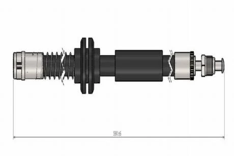 VW гальмівний шланг передній AMAROK 2.0 TDI 10- CAVO C900 624A