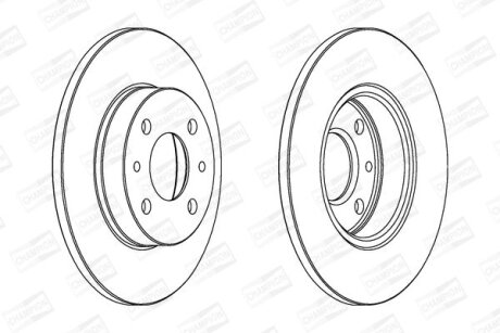 Диск гальмівний CHAMPION 561380CH