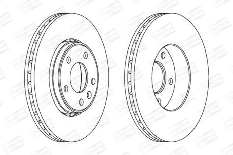 RENAULT диск гальмівний передн.Trafic II,Opel Vivaro 01- CHAMPION 562241CH-1