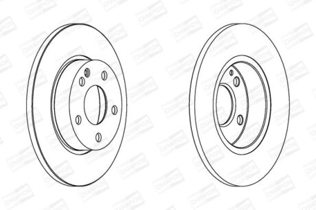 КОМПЛ.2 ШТ/ Гальмівний диск перед. MB A-class W169 04-12 (276x12) CHAMPION 562309CH