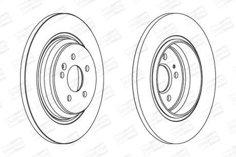 DB диск гальмівний задн.ML-klasse W163 (331*14) CHAMPION 562323CH