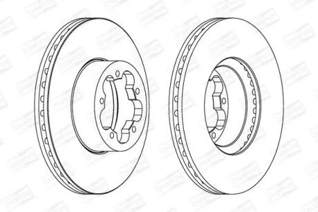 FORD диск гальмівний передній Transit 06- CHAMPION 562540CH
