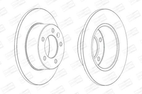 RENAULT диск гальмівний задній Master 10-,Opel Movano CHAMPION 562714CH