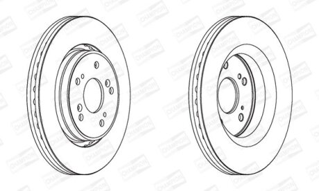 HONDA диск гальмівний передн. CR-V 07- CHAMPION 562746CH