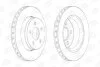 КОМПЛ.2 ШТ/ Гальмівний диск перед. Cherokee 08-, Dodge Nitro 07- CHAMPION 563041CH (фото 1)