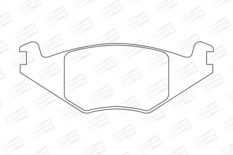 VW гальмівні колодки передн.Golf II, Polo -90Seat Ibiza, Cordoba (17,3mm) CHAMPION 571315CH