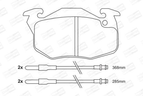 CITROEN гальмівні колодки передні ZX 91-,Peugeot,Renault Clio CHAMPION 571525CH