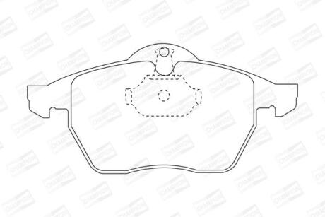 OPEL гальмівні колодки передн. Vectra B 95- CHAMPION 571920CH