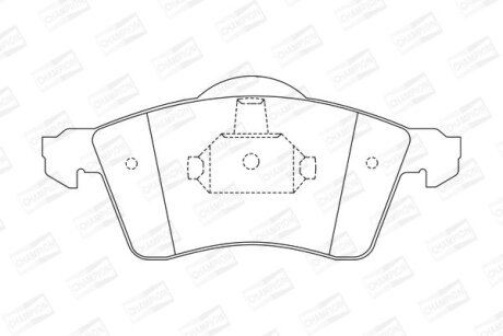 VW гальмівні колодки перед. T4 (15") сист.Teves! CHAMPION 571934CH