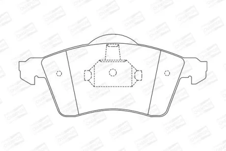 VW гальмівні колодки перед. T4 (15") сист.Teves! CHAMPION 571934CH