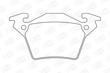 DB гальмівні колодки задн. (гальм.сист. BOSCH) Vito 99- CHAMPION 571947CH