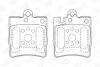 DB гальмівні колодки задн. W203,W210 00- CHAMPION 571988CH (фото 1)