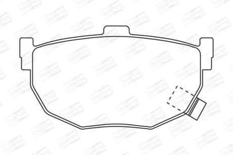NISSAN гальмівні колодки задн.Maxima,Hyundai Coupe,Elantra,Kia Cerato CHAMPION 572127CH