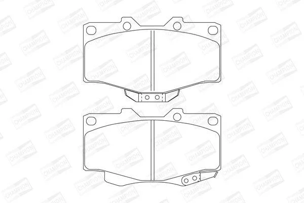Гальмівні колодки пер. Cruiser/Hilux/4 Runner/Taro 89- (SUMITOMO) CHAMPION 572140CH (фото 1)