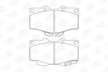 TOYOTA колодки гальмів.передн.Hilux II,LandCruiser,VW Taro,BMW E38 740 CHAMPION 572140CH