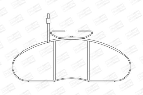 NISSAN гальмівні колодки передн. Atleon 00- CHAMPION 572374CH