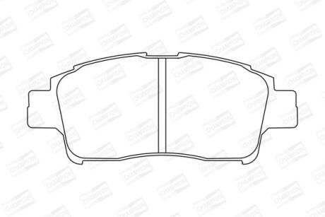 TOYOTA гальмівні колодки передн. Yaris 99- CHAMPION 572404CH
