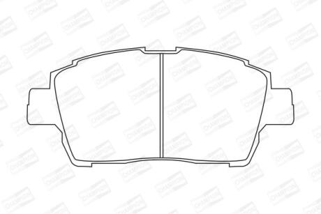 TOYOTA Гальмівні колодки передн. YARIS VERSO 1.3 02-05 CHAMPION 572405CH
