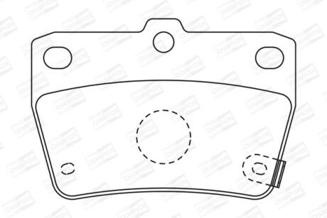 TOYOTA гальмівні колодки задн.Rav 4 II 00- CHAMPION 572488CH