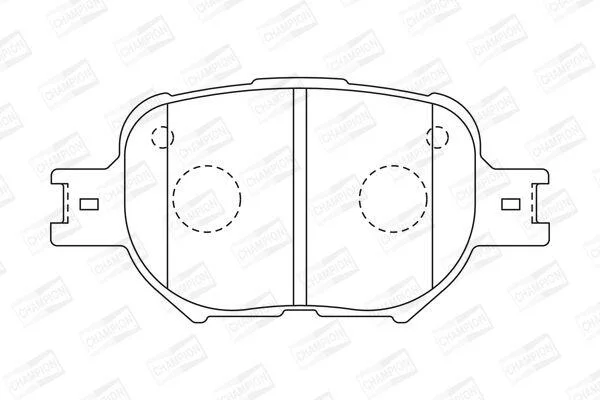 TOYOTA колодки гальм. передн. CHEVROLET Epica, Evanda, Corolla 01-04 CHAMPION 572517CH (фото 1)