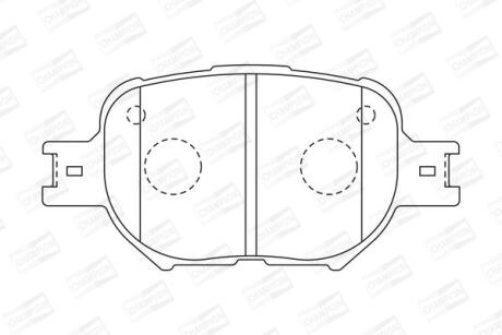 TOYOTA колодки гальм. передн. CHEVROLET Epica, Evanda, Corolla 01-04 CHAMPION 572517CH
