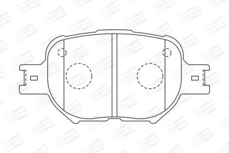 TOYOTA колодки гальм. передн. CHEVROLET Epica, Evanda, Corolla 01-04 CHAMPION 572517CH