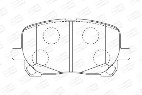 TOYOTA гальмівні колодки передн. Avensis Verso 01- CHAMPION 572546CH