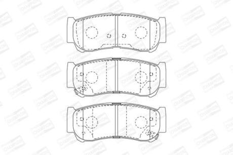 HYUNDAI гальмівні колодки задн.Santa Fe II 06- CHAMPION 572608CH