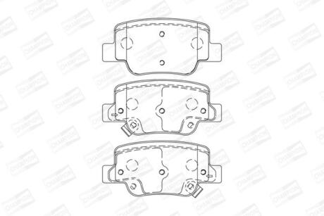 TOYOTA гальмівні колодки задн. VERSO 09- CHAMPION 572623CH
