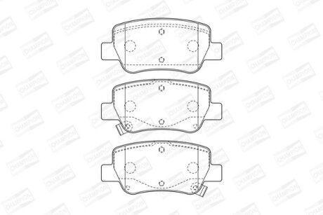 TOYOTA гальмівні колодки задн. Avensis 09- CHAMPION 572627CH