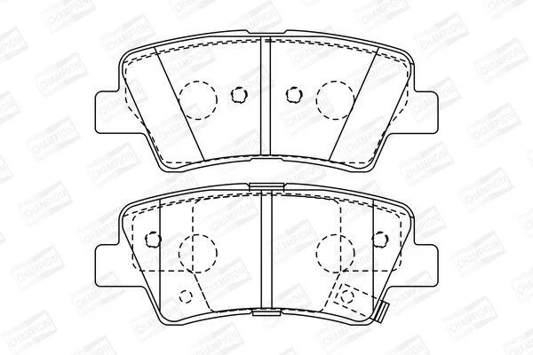 Гальмівні колодки зад. Hyundai i30/i40 11-/Kia Cee\'d 12- (akebono) CHAMPION 572629CH (фото 1)