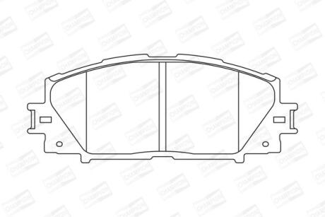 TOYOTA Гальмівні колодки передн.Yaris 05-,Prius 09- CHAMPION 572631CH