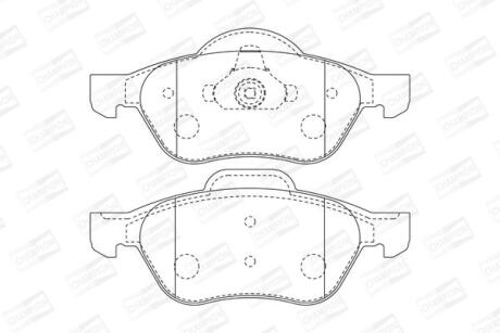 RENAULT гальмівні колодки передні Laguna II,III,Megane II,Scenic II 1.5dCi/2.0 16V 01- CHAMPION 573016CH