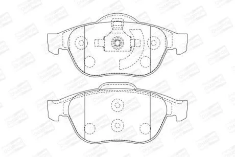 Гальмівні колодки пер. Renault Laguna 01- (ATE) CHAMPION 573025CH