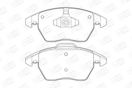 CITROEN гальм.колодки передн.C4 Grand Picasso 06-, Peugeot 207,307, 308 08- CHAMPION 573134CH