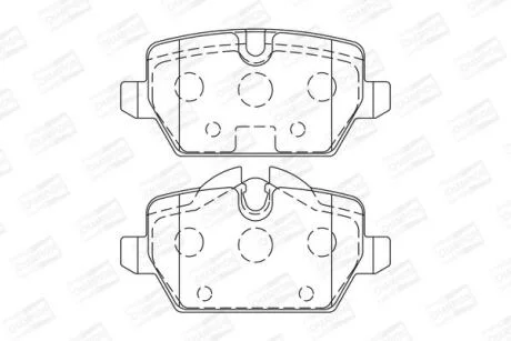 Гальмівні колодки зад. BMW 3(E90)/1(E81) 04-13 (TRW) CHAMPION 573136CH