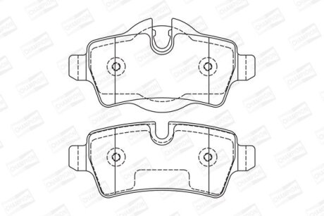 Гальмівні колодки задн. MINI 06- CHAMPION 573200CH