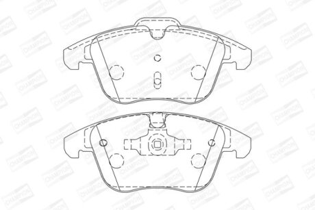FORD гальмівні колодки передн. Mondeo 07-,S-MAX 06-,Galaxy 06-,LandRover,Volvo CHAMPION 573201CH