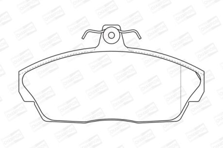 LANDROVER гальмівні колодки передн.Freelander 98- CHAMPION 573203CH