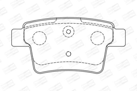 FORD гальмівні колодки задн.Mondeo III 04-,Jaguar X-Type 04- CHAMPION 573218CH