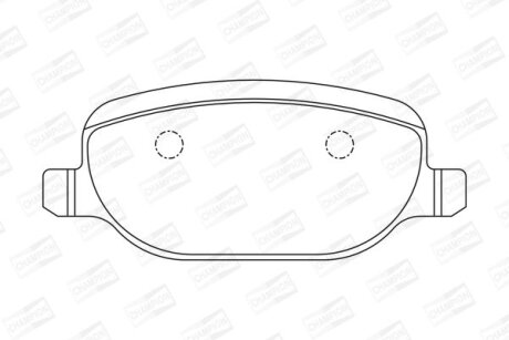 ALFA ROMEO гальмівні колодки задні 159, SPIDER 06- CHAMPION 573252CH