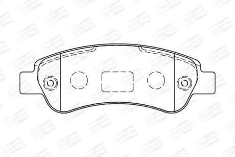 FIAT гальмів.колодки задн.Ducato,Citroen Jumper 06- CHAMPION 573274CH