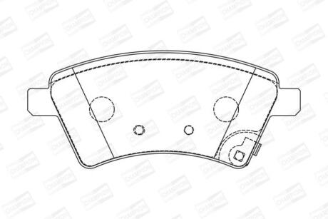 SUZUKI гальмівні колодки передн. SX4,Fiat Sedici 06- CHAMPION 573288CH