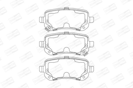 CHRYSLER гальмівні колодки задн.Grand Voyager 07- CHAMPION 573299CH